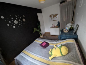 Chambre avec espaces partagés chez Antho